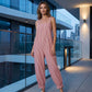 👗 50% OFF NOW! 🌊 Women's Casual Striped Spaghetti Strap Jumpsuit