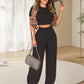 👕50% OFF! ✨Women's Two-Piece Set – Fitted T-Shirt, Loose Pants, Casual 🌸