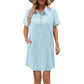 Casual Short Sleeve Button Pocket Dress