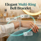 ⏳Buy 1 Get 1 Free⏰Adjustable Silver Bell Charm Bangle Bracelet