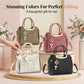 👜50% OFF!✨Women's V-Stitched Satchel – Gold Hardware, Multi-Compartment, Top-Handle 🌸