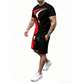 Men's Graphic Print T-Shirt & Shorts Set