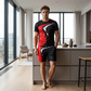 Men's Graphic Print T-Shirt & Shorts Set