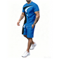 Men's Graphic Print T-Shirt & Shorts Set