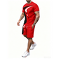 Men's Graphic Print T-Shirt & Shorts Set
