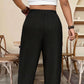 👖50% OFF!✨Women’s Cuffed Ankle Pants – Relaxed Fit, Elastic Waist, Solid Colors💛
