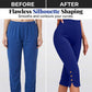 👖50% OFF! ✨Tummy Control Stretch Capris – High-Waist, 4-Way Stretch, Elegant Details 🌼