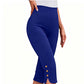 👖50% OFF! ✨Tummy Control Stretch Capris – High-Waist, 4-Way Stretch, Elegant Details 🌼