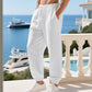 Men's Casual Linen Blend Drawstring Pants