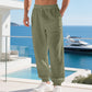 Men's Casual Linen Blend Drawstring Pants