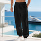 Men's Casual Linen Blend Drawstring Pants