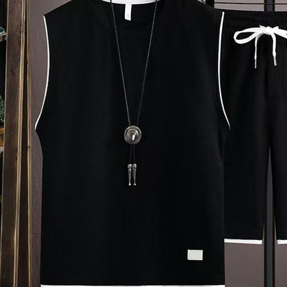 Men’s Minimalist Crew Neck Tank & Shorts Set