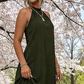 👗50% OFF!✨Halter Neck Asymmetrical Dress – Flowy, Loose Fit, Modern Hem 💃