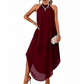 👗50% OFF!✨Halter Neck Asymmetrical Dress – Flowy, Loose Fit, Modern Hem 💃