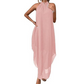👗50% OFF!✨Halter Neck Asymmetrical Dress – Flowy, Loose Fit, Modern Hem 💃