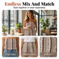 Women's Printed Strapless 2-Piece Set