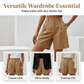 Women's High-Waist Pleated Shorts