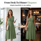 Women's Elegant Sleeveless V-Neck Dress