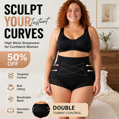 🔥Buy 1 Get 1 Free🎉Women's Cross Tummy Control Shapewear Panties