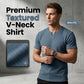 Men's Slim Fit V-Neck Short-Sleeve Shirt