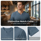 Men's Slim Fit V-Neck Short-Sleeve Shirt