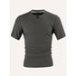 Men's Slim Fit V-Neck Short-Sleeve Shirt