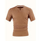 Men's Slim Fit V-Neck Short-Sleeve Shirt