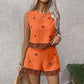 Women's Bohemian Print Sleeveless Top & Shorts Set