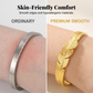 18K Gold Plated Leaf Open Cuff Bracelet | Adjustable Stainless Steel Nature Bangle for Women