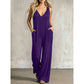 Women's Effortless Summer V-Neck Jumpsuit