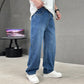 Men's Loose Fit Straight Leg Pants with Classic Pockets