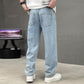 Men's Loose Fit Straight Leg Pants with Classic Pockets