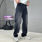 Men's Loose Fit Straight Leg Pants with Classic Pockets