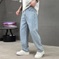 Men's Loose Fit Straight Leg Pants with Classic Pockets