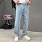 Men's Loose Fit Straight Leg Pants with Classic Pockets