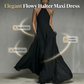 Women's Elegant Sleeveless Halter Maxi Dress