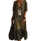 👗50% OFF! ✨Bohemian Leopard Maxi Dress – V-Neck, Tiered, Flowy Resort Style 🌴