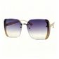 Rimless Oversized Square Sunglasses
