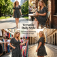 👗 LIMITED-TIME 50% OFF! ✨ Plus Size Vertical Stripe V-Neck Dress – Slimming, Flowy, Elegant 🌟