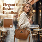 👜TIME 50% OFF!✨Retro Boston Handbag – Pebbled Texture, Crossbody, Compact & Spacious 🎀