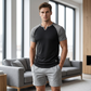 Men's V-Notch Raglan Sleeve Athletic T-Shirt