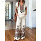 Women's Printed Top & Pants 2-Piece Set