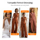 Women's Sleeveless Button-Front Wide-Leg Jumpsuit