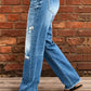 👖New Arrival🔥Women's Distressed Slim Fit Flare Jeans