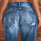 👖New Arrival🔥Women's Distressed Slim Fit Flare Jeans