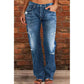 👖New Arrival🔥Women's Distressed Slim Fit Flare Jeans