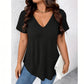 Women's Casual V-Neck Short Sleeve T-Shirt