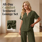 👕Plus Size Women's Casual Long Sleeve Shirt & Loose Pants Set