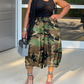 Women's Summer Camouflage Cropped Pants