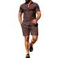 Men's Casual Short Sleeve Shirt & Shorts Set
